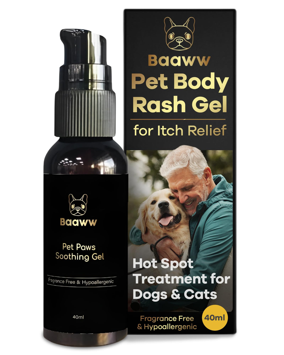 Baaww Dog Skin Rash Gel, 40 ml