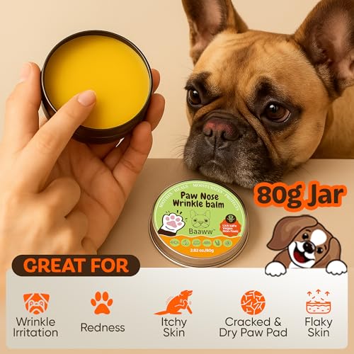 Baaww Paw, Nose & Wrinkle Balm for Dogs, 80 g